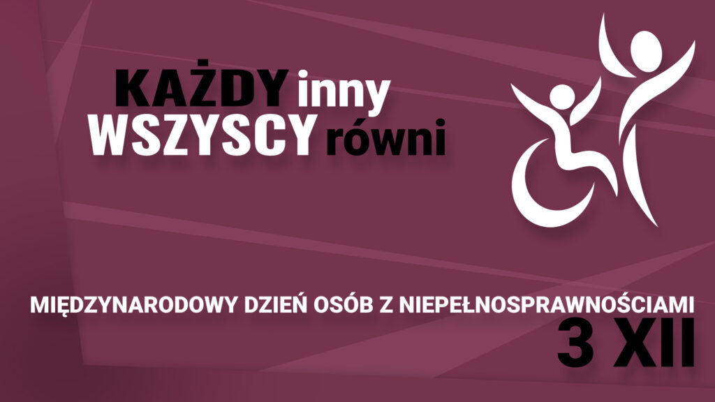 Banner - Międzynarodowy Dzień Osób Z Niepełnosprawnościami